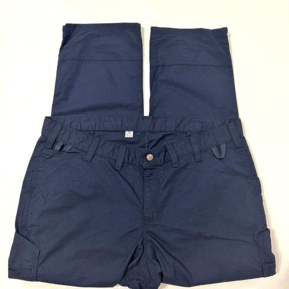 Carhartt Denim - Carhartt NWOT Sz 16W Short Navy Women Rugged Flex Canvas Work Pants